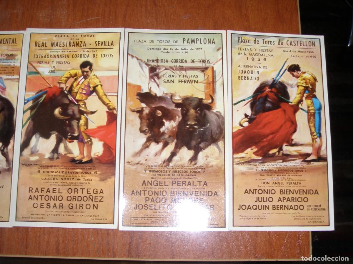 Vintage: LOTE DE 6 POSTALES TAURINAS - Foto 3
