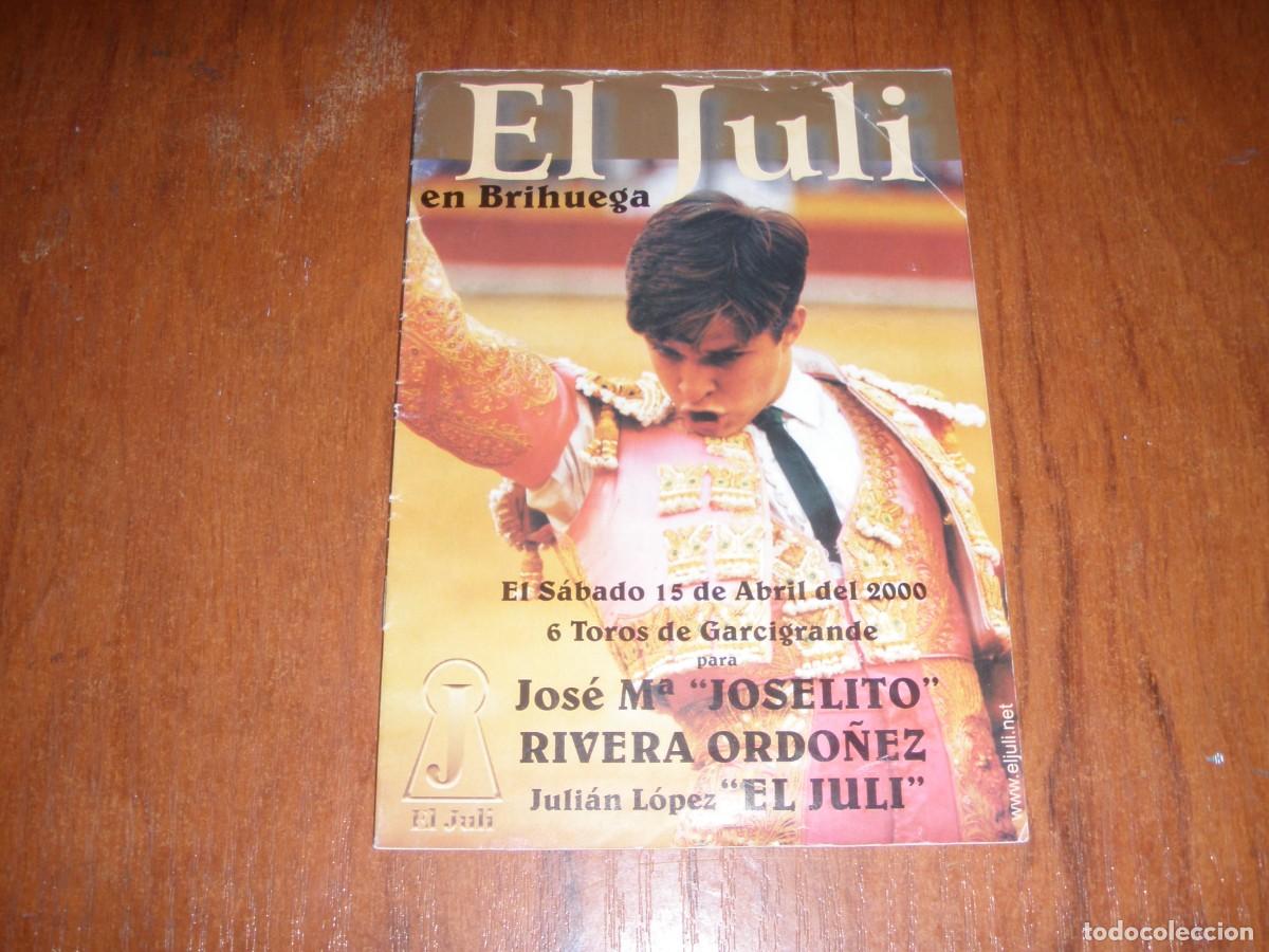 Vintage: PROGRAMA DE MANO FOLLETO EL JULI EN BRIHUEGA - Foto 1