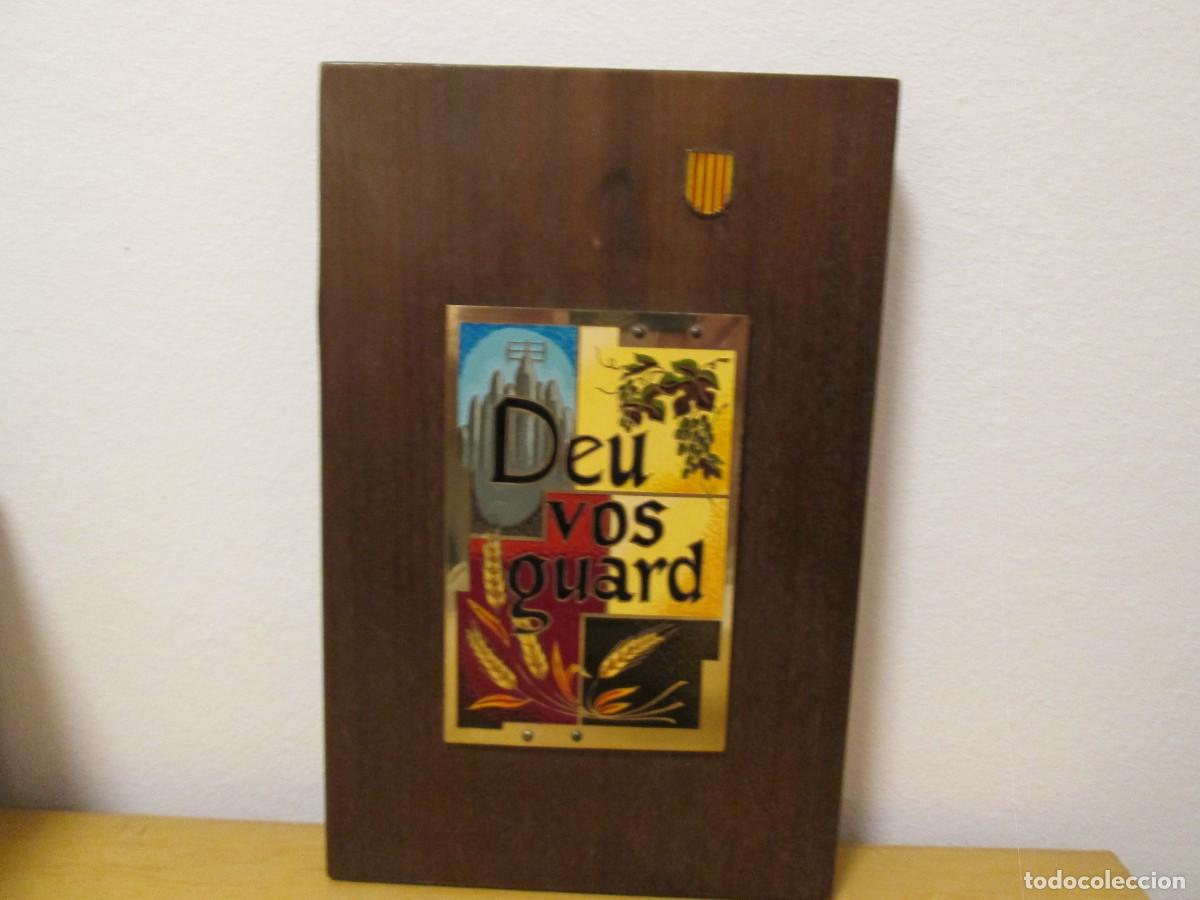 Vintage: PLACA METOPA DE BIENBENIDA - DEU VOS GUARD - - Foto 4