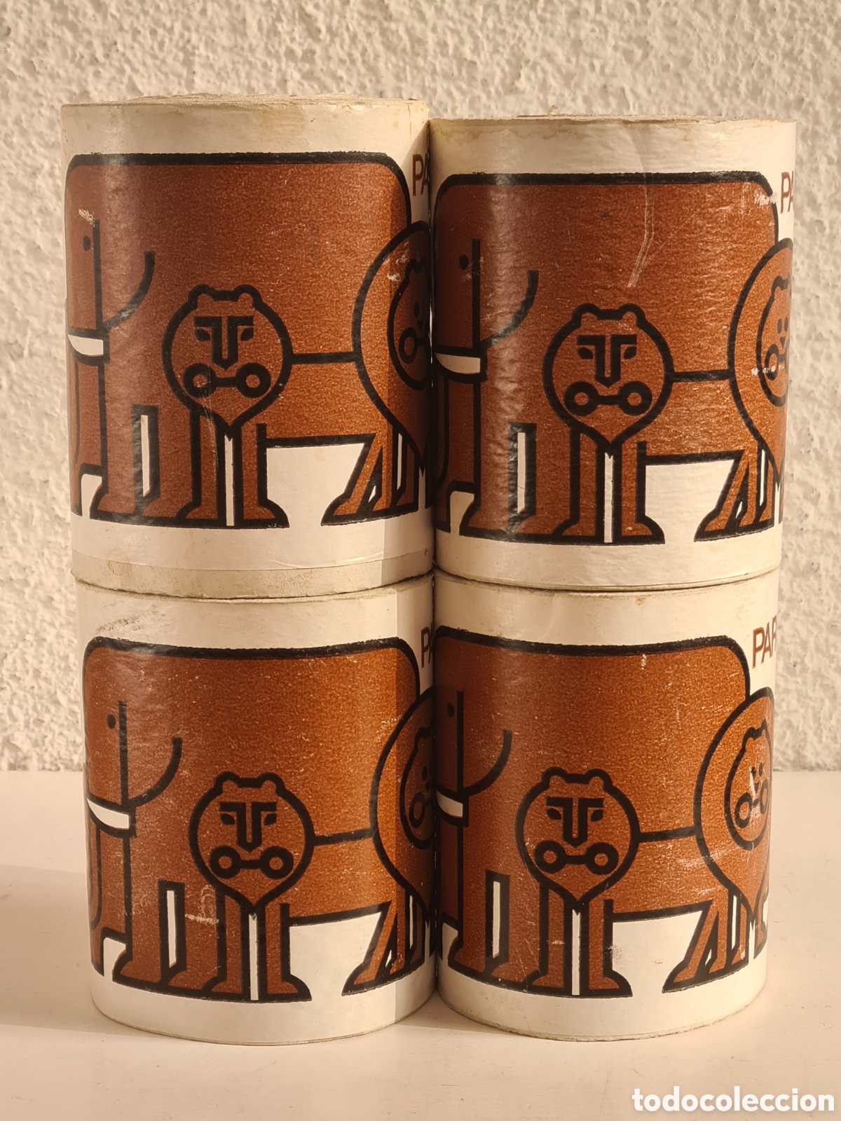 Vintage: 4 Rollos de Papel Higi&eacute;nico Especial Parque Zool&oacute;gico - Lavabo WC - Decoraci&oacute;n Vintage