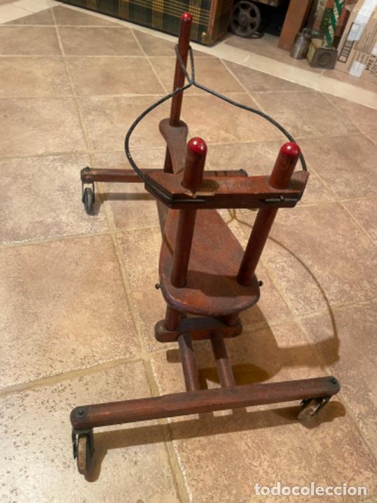 Vintage: ANTIGUO TACA T&Aacute; NI&Ntilde;OS MADERA - Foto 3