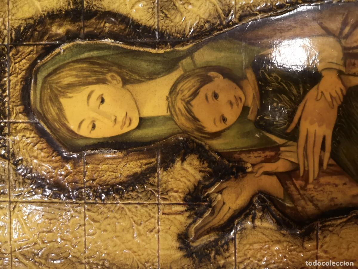 Vintage: Cuadro/collage de una virgen de los a&ntilde;os 60. - Foto 2