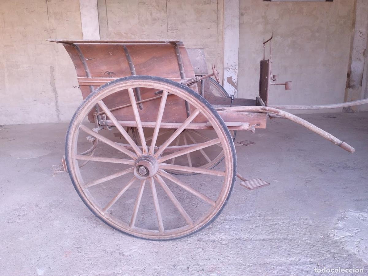 Vintage: carruaje de dos ruedas, charrette de madera - Foto 1