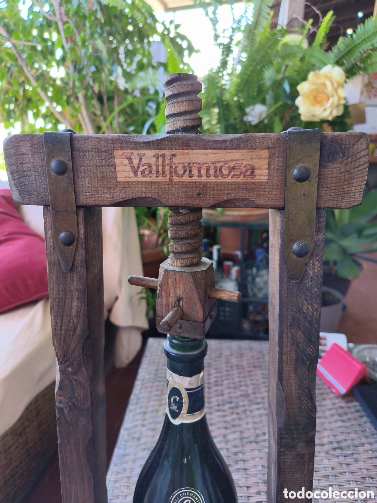 Vintage: Porta botella r&uacute;stico - Foto 2