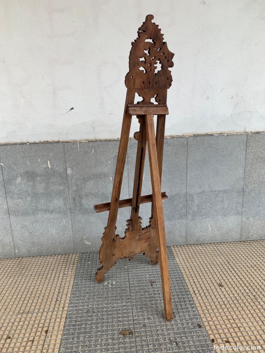 Vintage: Caballete de pintor de madera de caoba - Foto 4