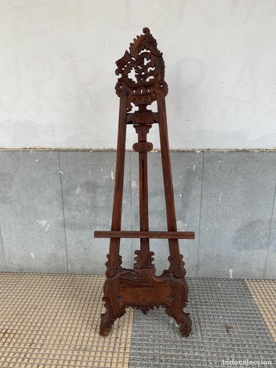 Vintage: Caballete de pintor de madera de caoba - Foto 5