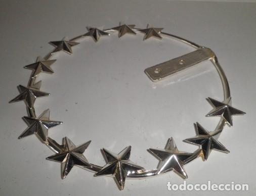 Vintage: CORONA METAL PLATETADO CON 12 ESTRELLAS