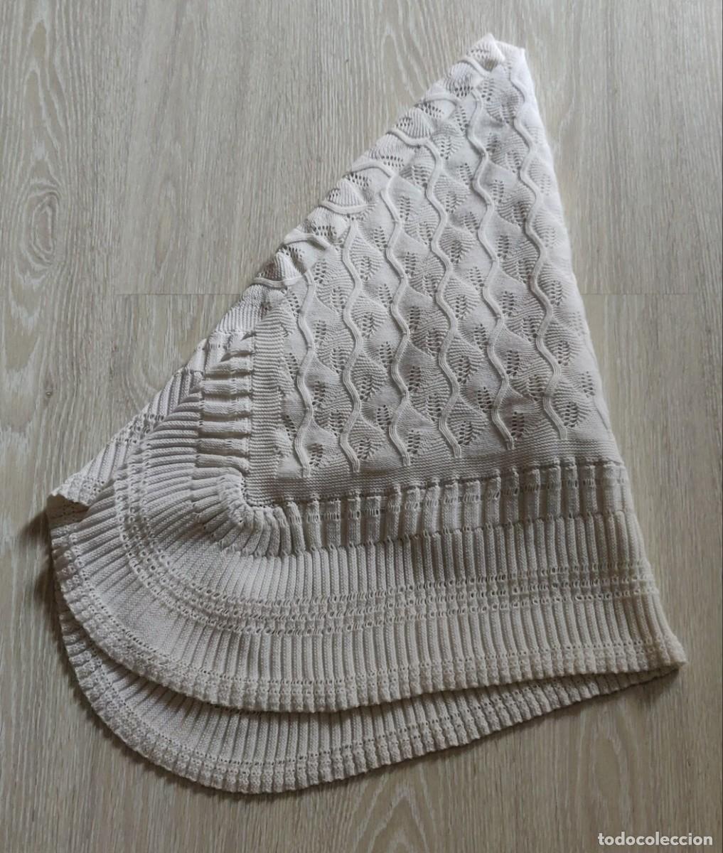 Vintage: Chal de Bebe Blanco. - Foto 8