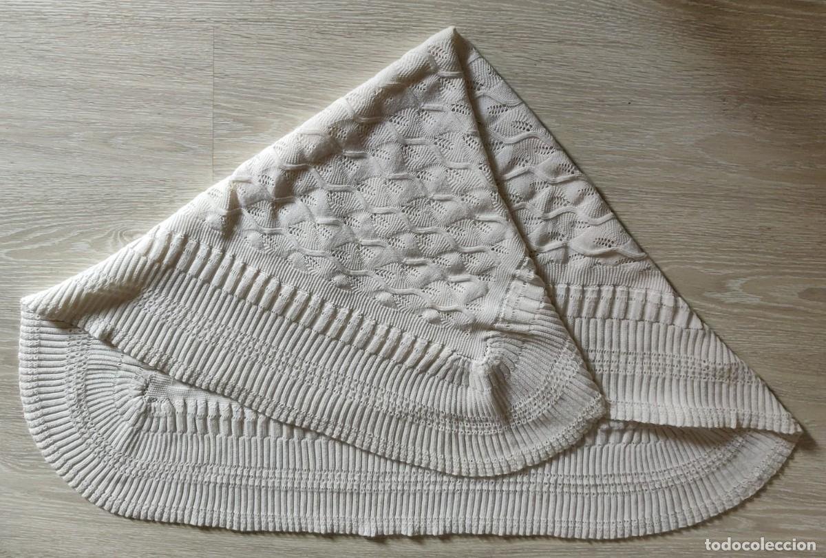 Vintage: Chal de Bebe Blanco. - Foto 9