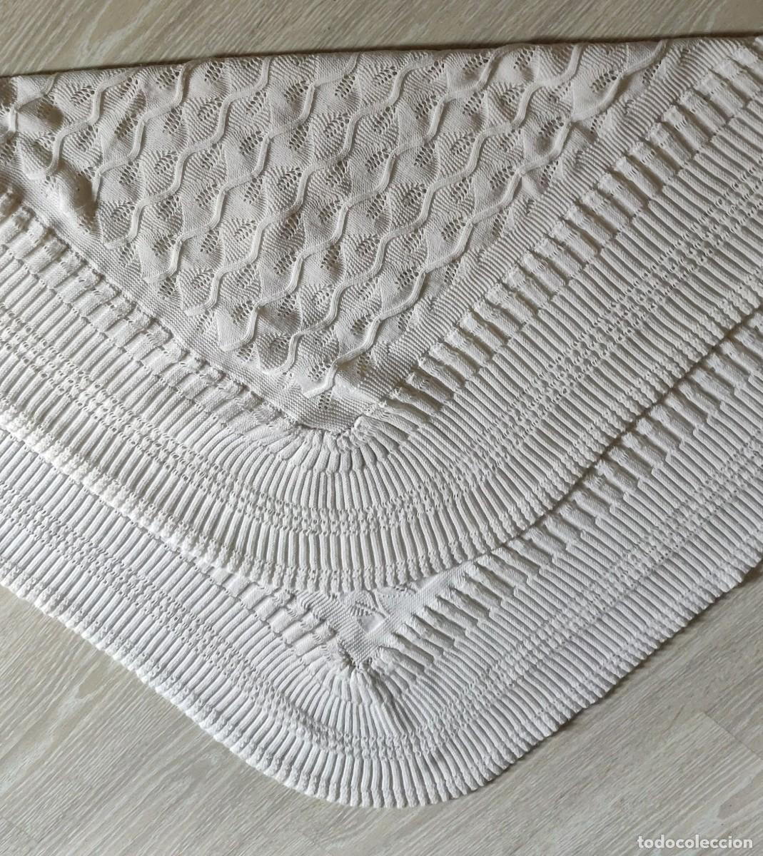 Vintage: Chal de Bebe Blanco. - Foto 10