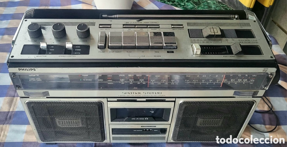 Vintage: Radiocasete Boombox Philips - Foto 3