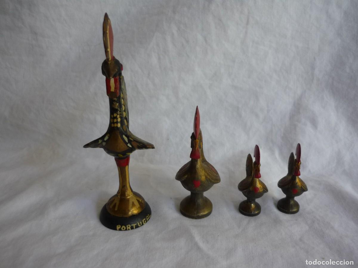 Vintage: Conjunto de gallos de bronce Portugal - Foto 6