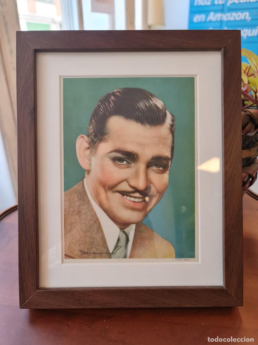 Vintage: Cuadro de postal de Clark Gable