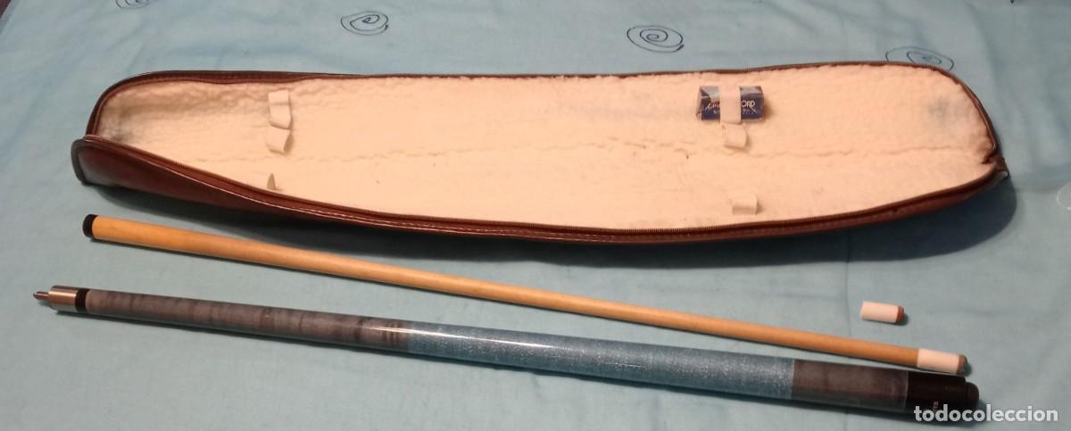 Vintage: TACO DE BILLAR DESMONTABLE MARCA SAPHYR, EN SU FUNDA - Foto 2