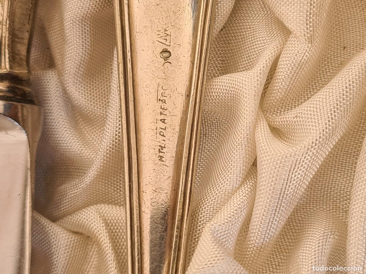Vintage: JUEGO CUBIERTOS ALPACA CON ESTUCHE - Foto 6