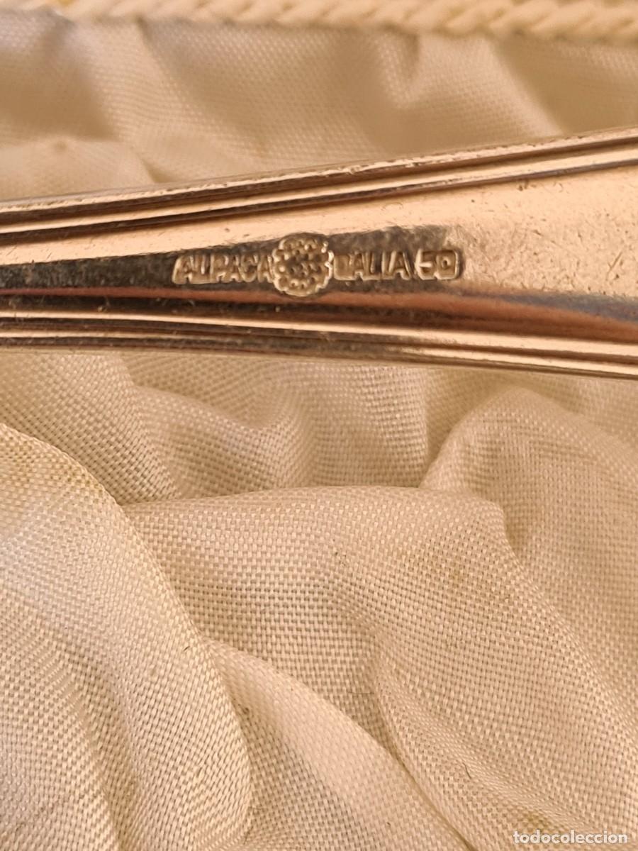 Vintage: JUEGO CUBIERTOS ALPACA CON ESTUCHE - Foto 7