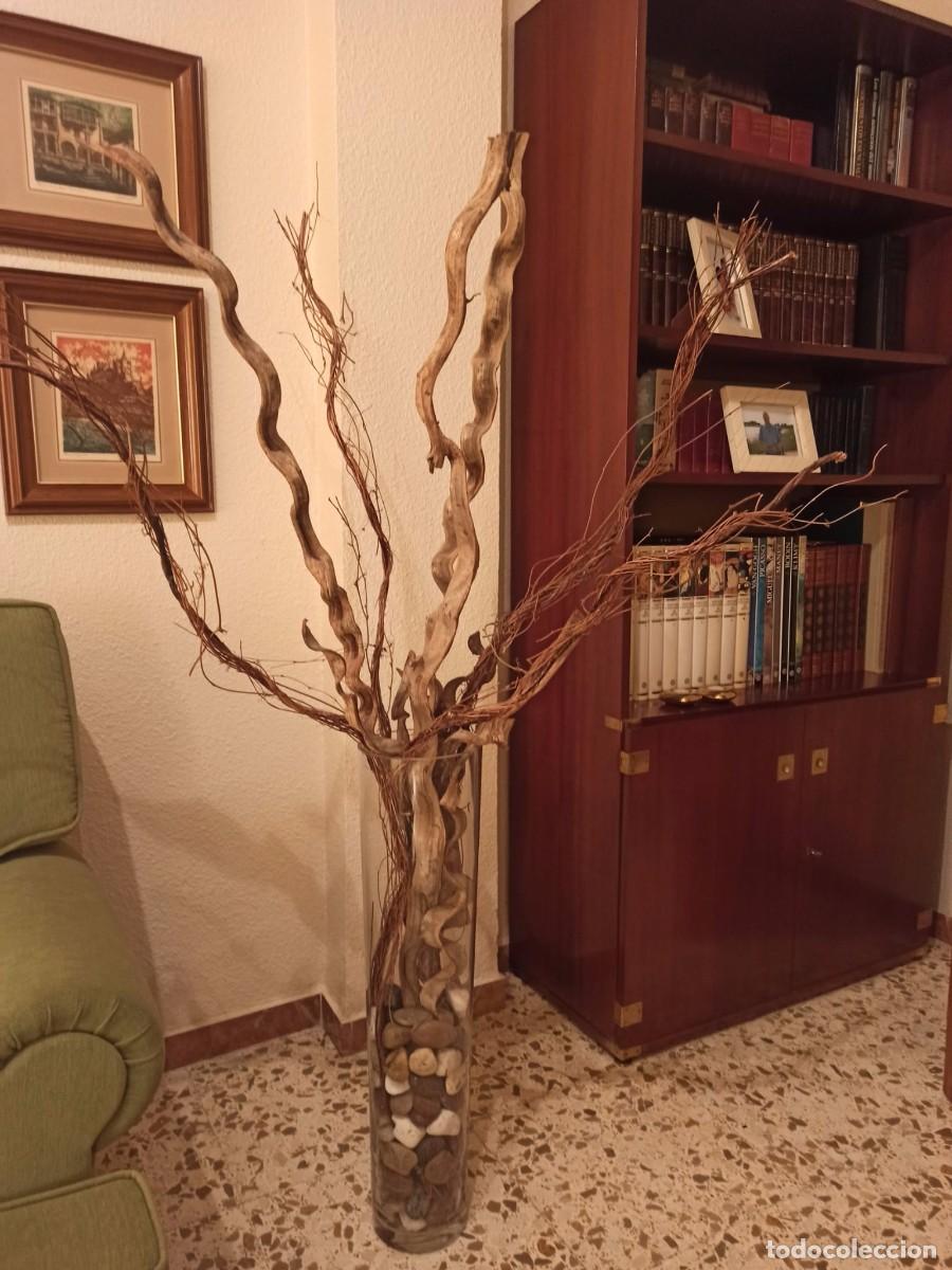 Vintage: JARR&Oacute;N CRISTAL GRUESO 75 X 18 CENT&Iacute;METROS CON RA&Iacute;CES ALTURA 170