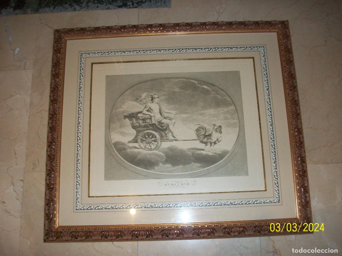 Vintage: CUADRO CON MOTIVOS GRIEGOS-MERCURIO - Foto 1
