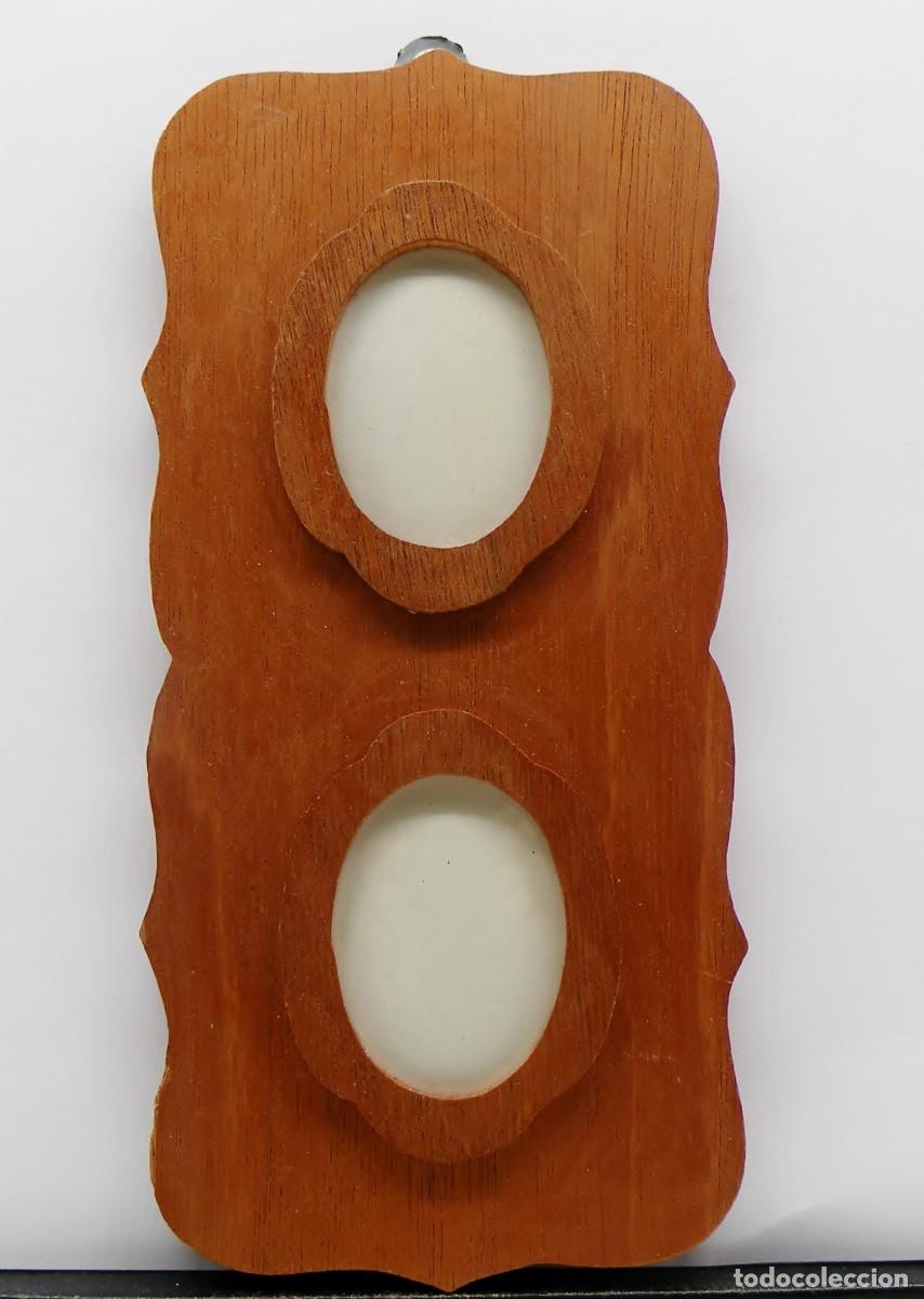 Vintage: MARCO DOBLE DE FOTOS EN MADERA PARA COLGAR