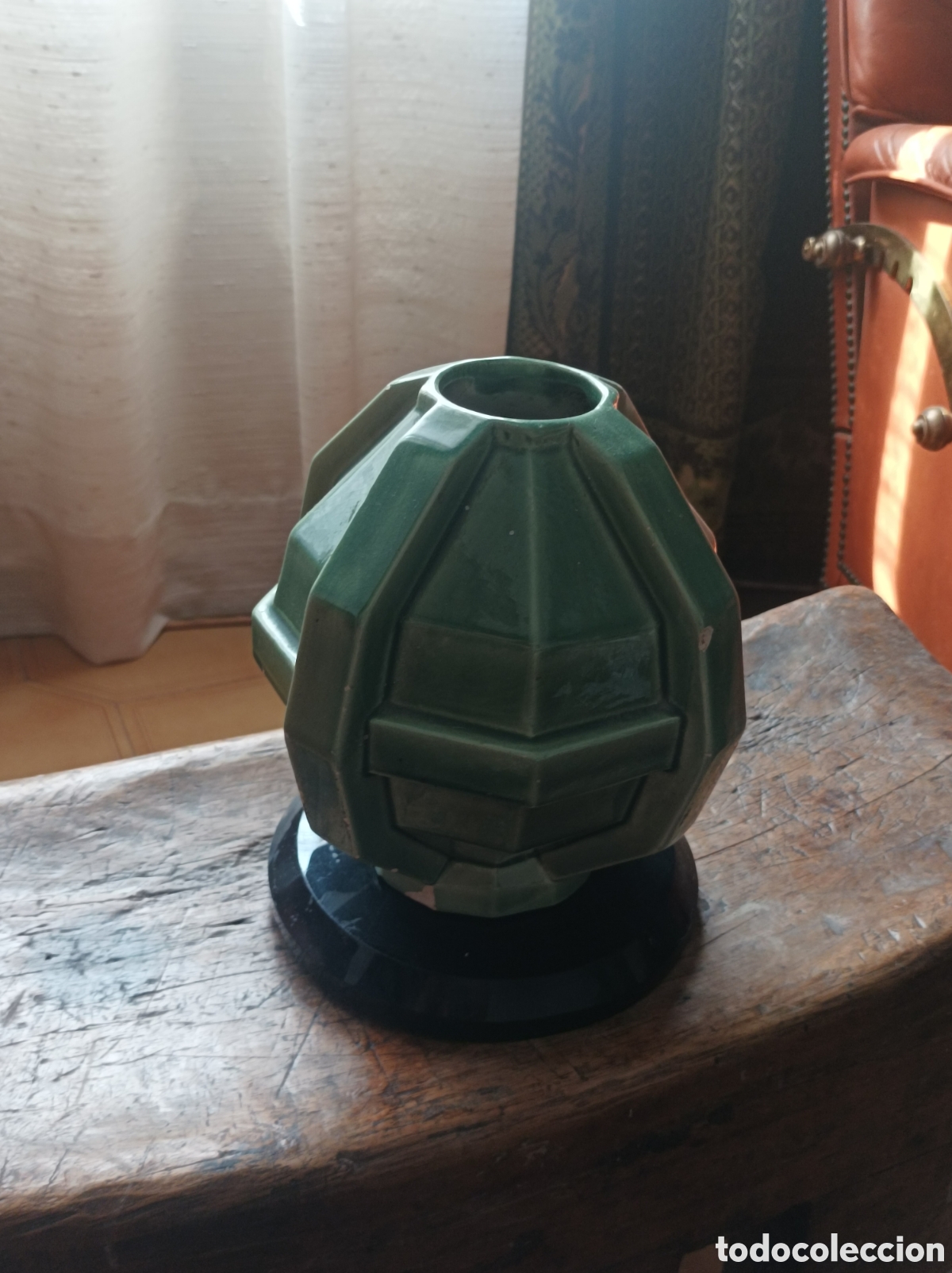 Vintage: Florero en cer&aacute;mica art deco