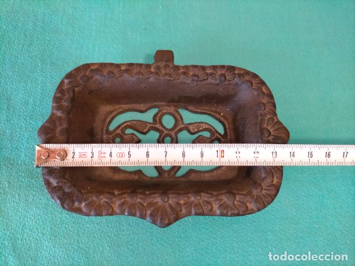 Vintage: Pieza de decoraci&oacute;n rectangular de chimenea o similar de hierro - Foto 5