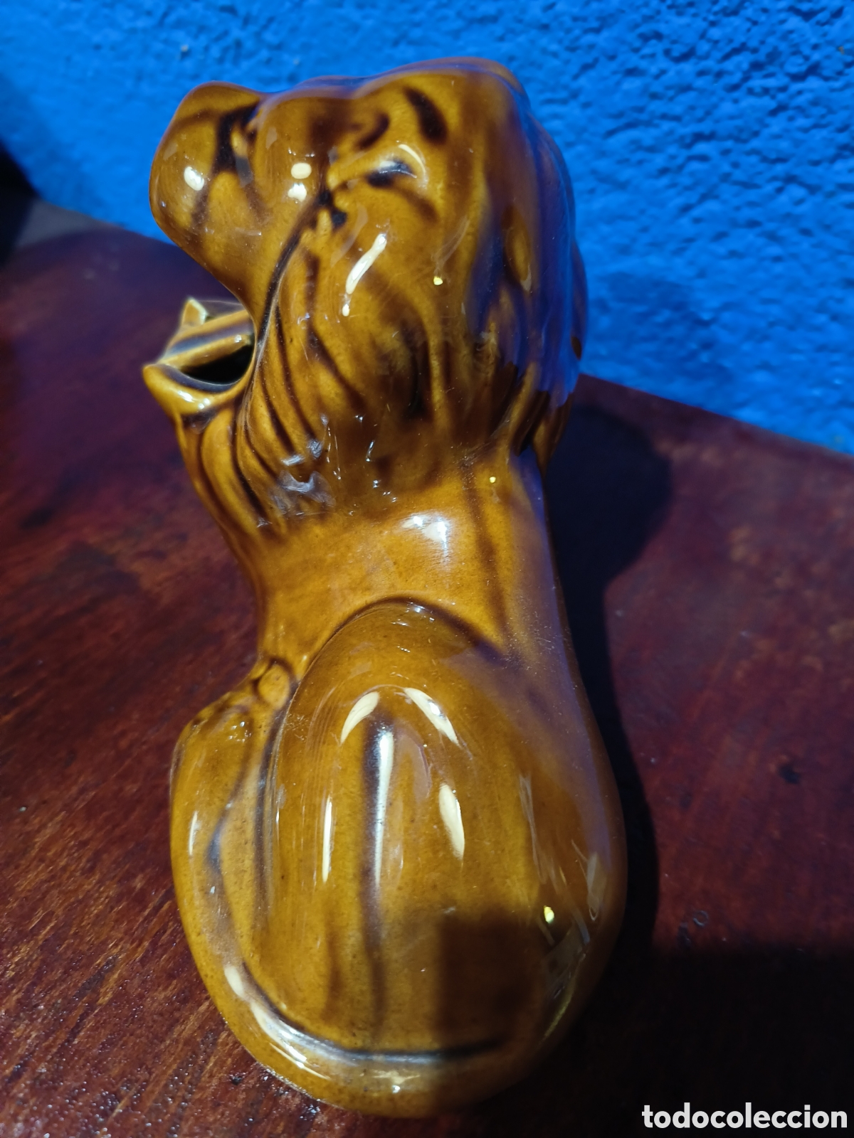 Vintage: Cenicero de cer&aacute;mica Le&oacute;n - Foto 5