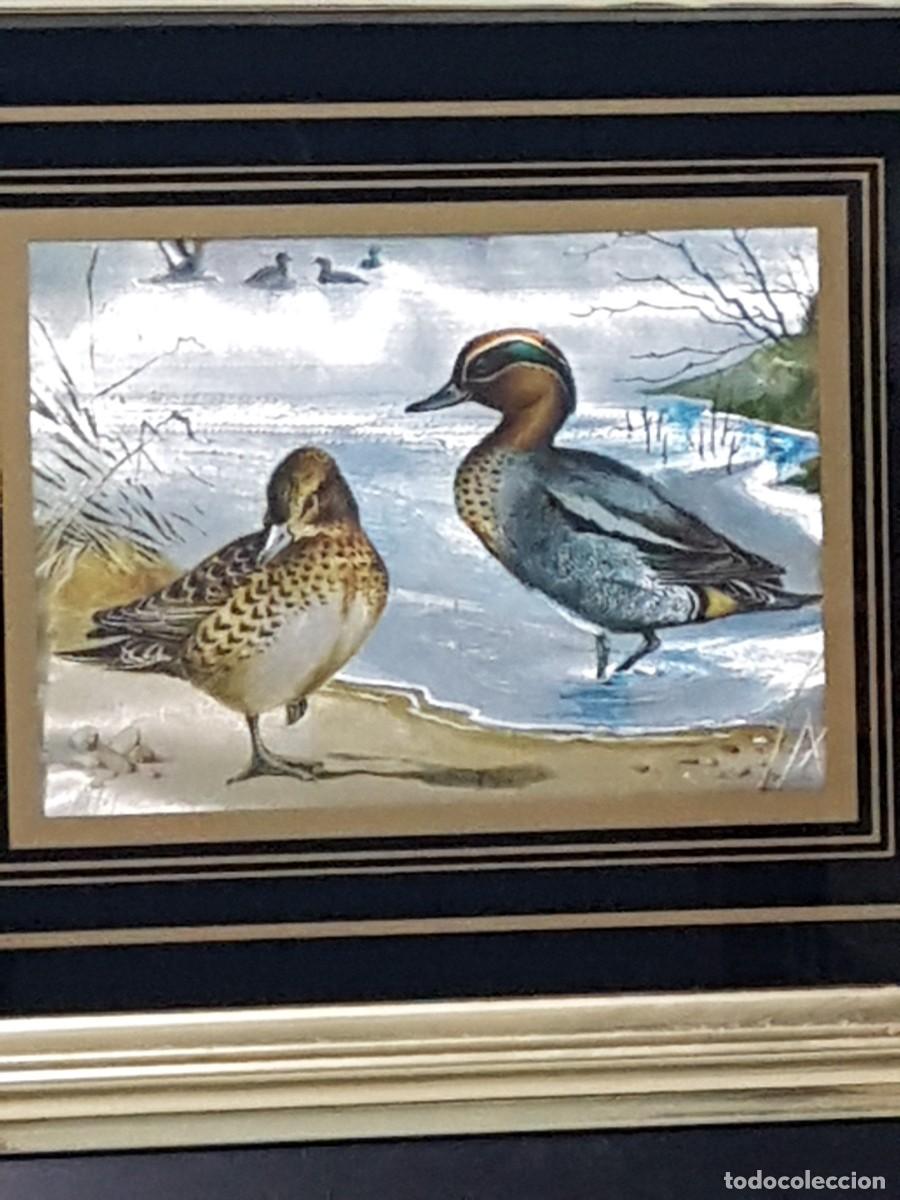 Vintage: 2 CUADROS PAJAROS - Foto 3