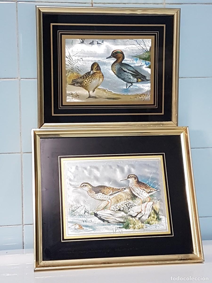 Vintage: 2 CUADROS PAJAROS - Foto 7