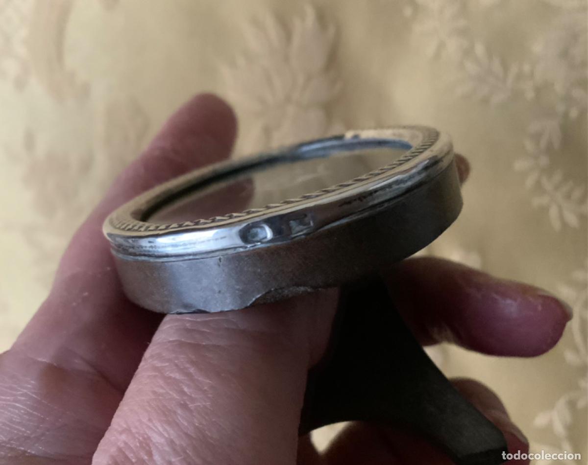 Vintage: PEQUE&Ntilde;O MARCO OVAL DE PLATA 925 - Foto 7