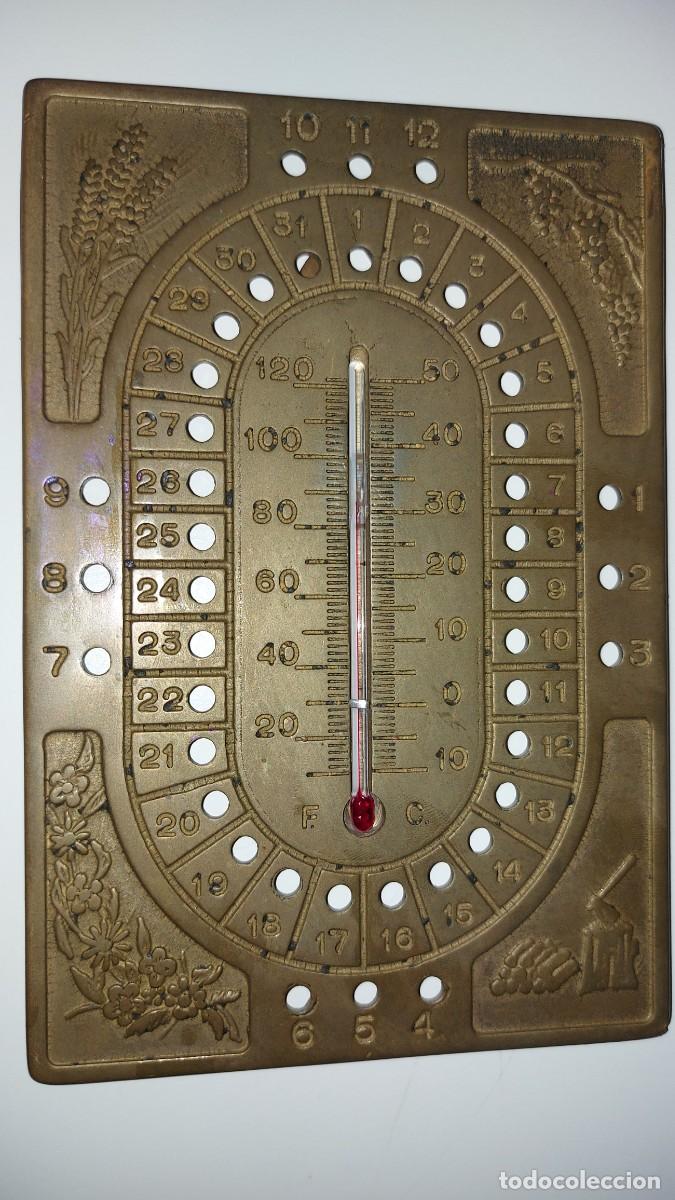 Vintage: CALENDARIO PERPETUO TERMOMETRO - Foto 5