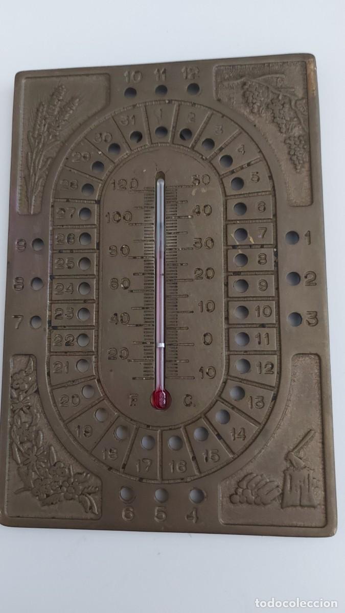 Vintage: CALENDARIO PERPETUO TERMOMETRO - Foto 7