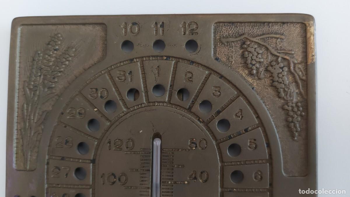 Vintage: CALENDARIO PERPETUO TERMOMETRO - Foto 8