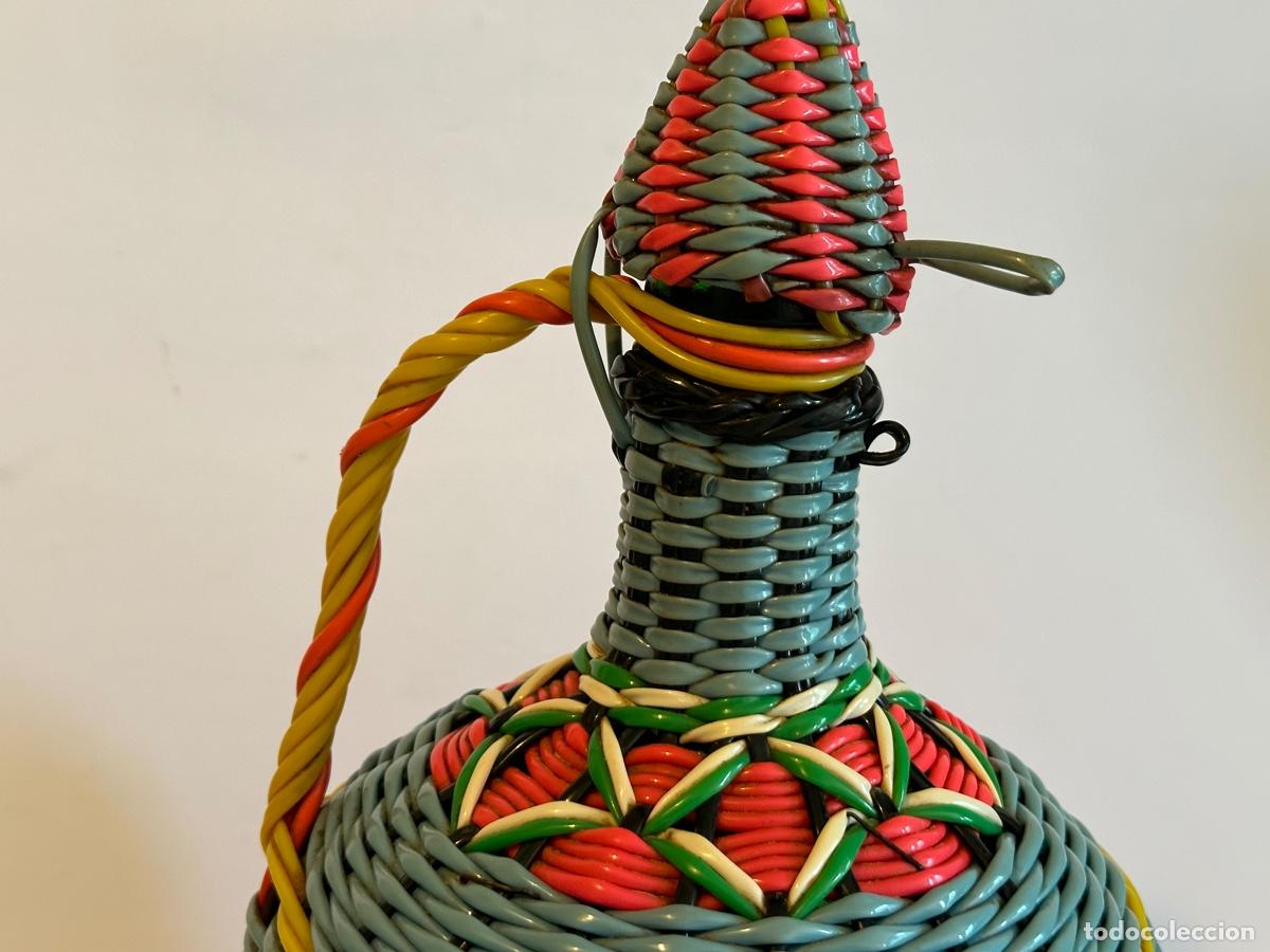 Vintage: Botella Viresa, forrado scoubidou - Foto 2