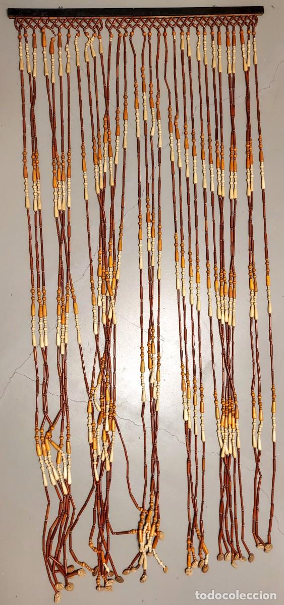 Vintage: NUMULITE F0312 Cortina de madera vintage estilo mosquitera