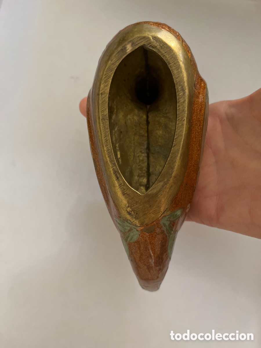 Vintage: Pato esmaltado de bronce - Foto 4