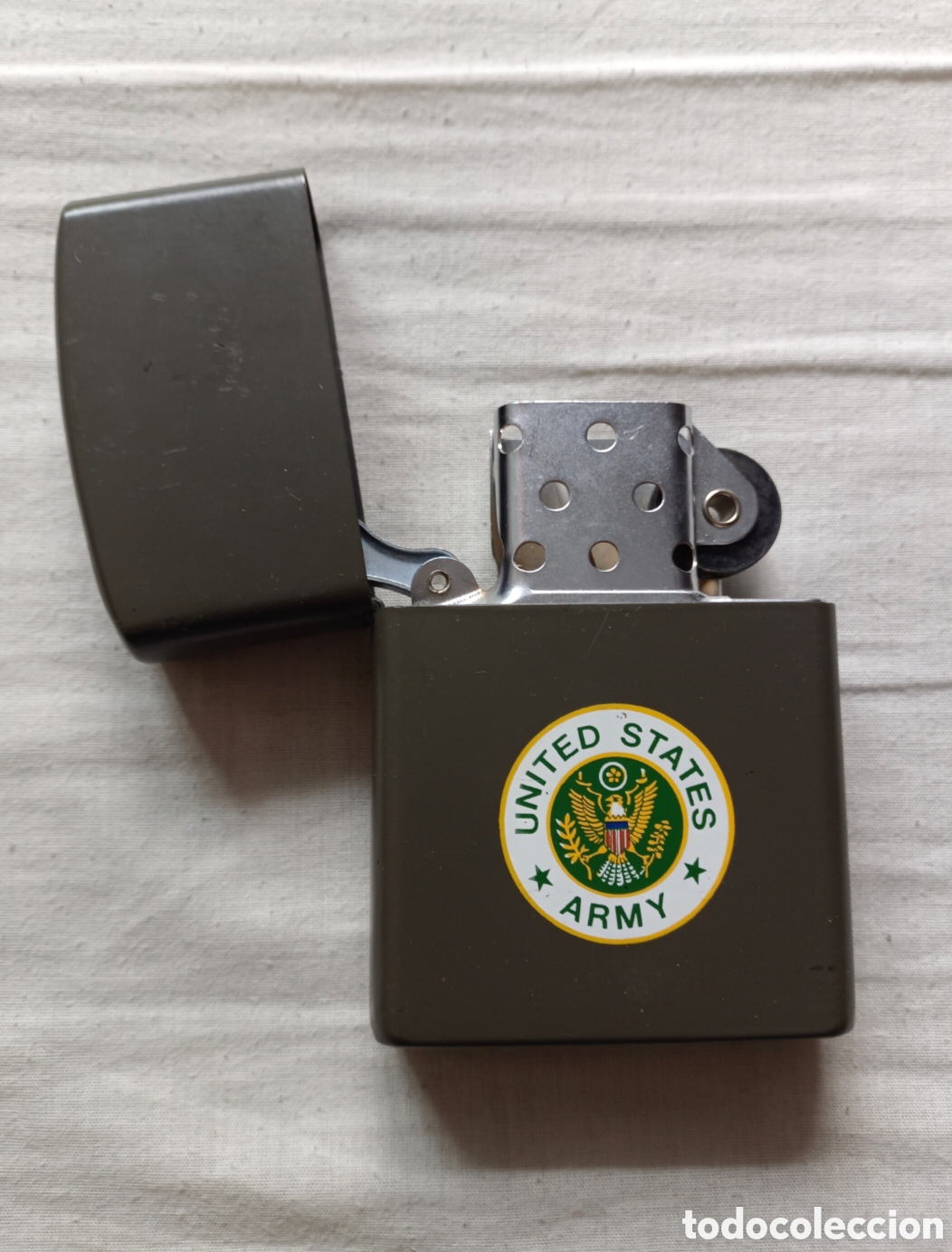 Vintage: Encendedor ,mechero grande tipo zippo 11 cm united states army