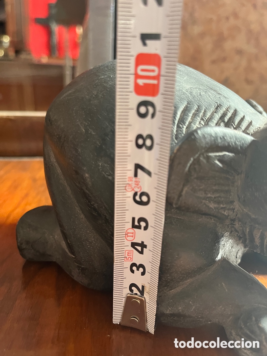Vintage: Elefante de madera indio. - Foto 7