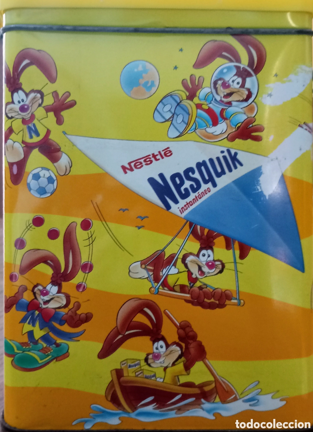 Vintage: Caja met&aacute;lica de Nesquik - Foto 2