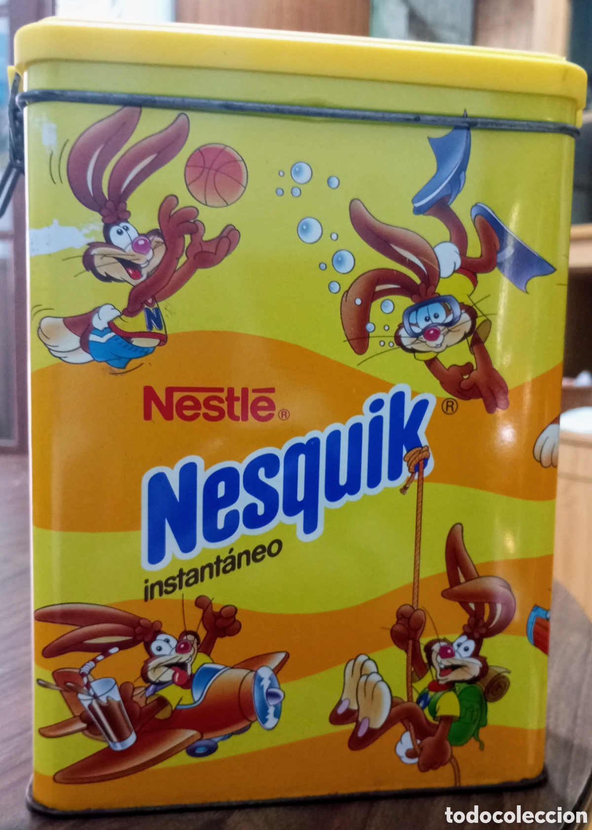 Vintage: Caja met&aacute;lica de Nesquik - Foto 4