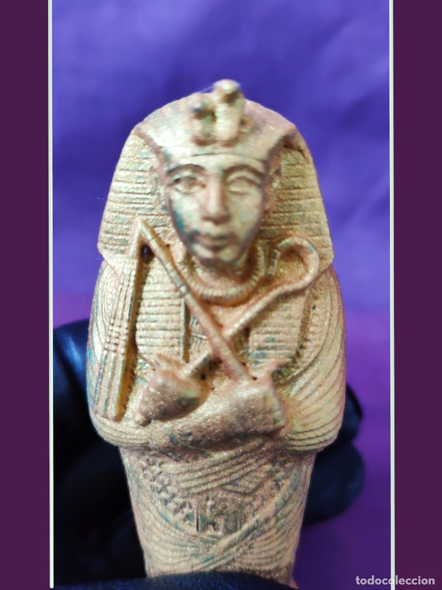 Vintage: Vintage Mini Rey Tut Sarc&oacute;fago, Estatua Rey Tutankam&oacute;n de Egipto, Pieza &uacute;nica Oficina