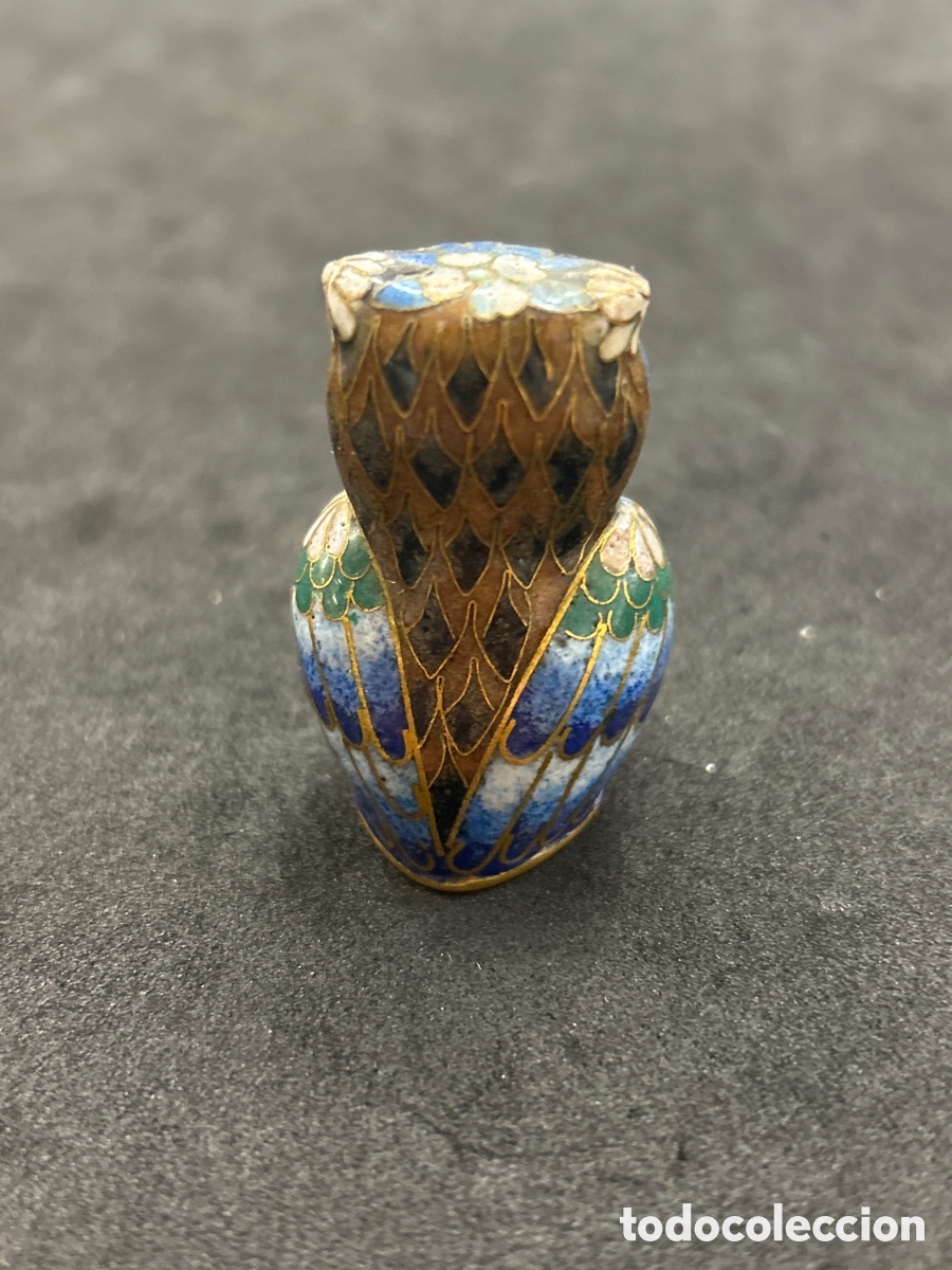 Vintage: B&uacute;ho cloisone, bronce esmaltado, 4cm - Foto 2