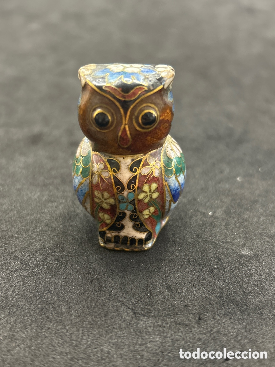 Vintage: B&uacute;ho cloisone, bronce esmaltado, 4cm