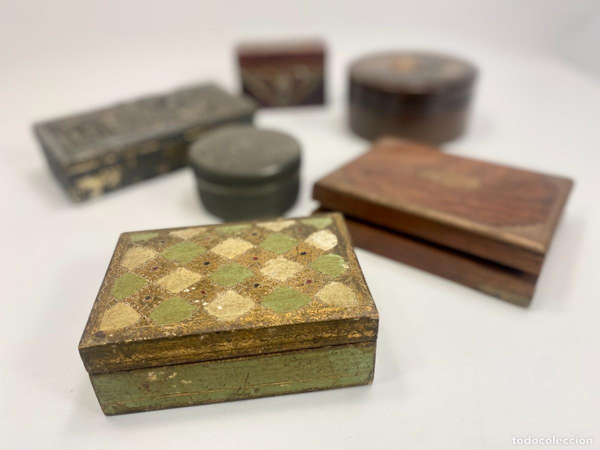 Vintage: LOTE DE 6 CAJAS DECORATIVAS
