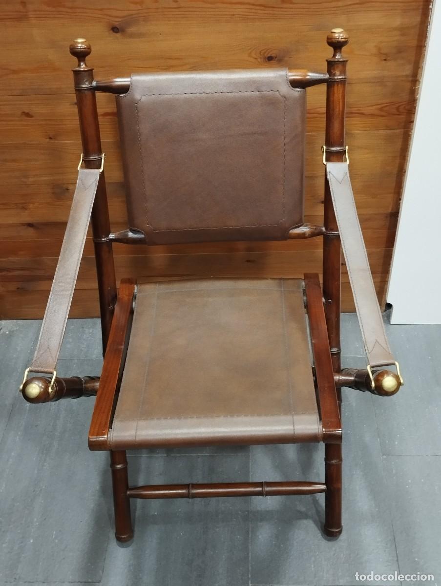 Vintage: SILLA PLEGABLE DE MADERA. - Foto 1