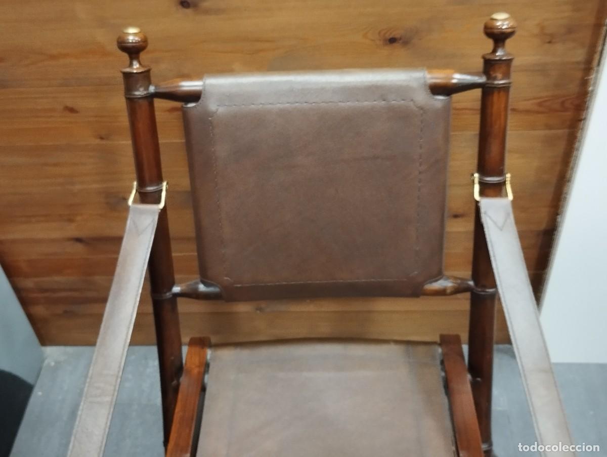 Vintage: SILLA PLEGABLE DE MADERA. - Foto 2
