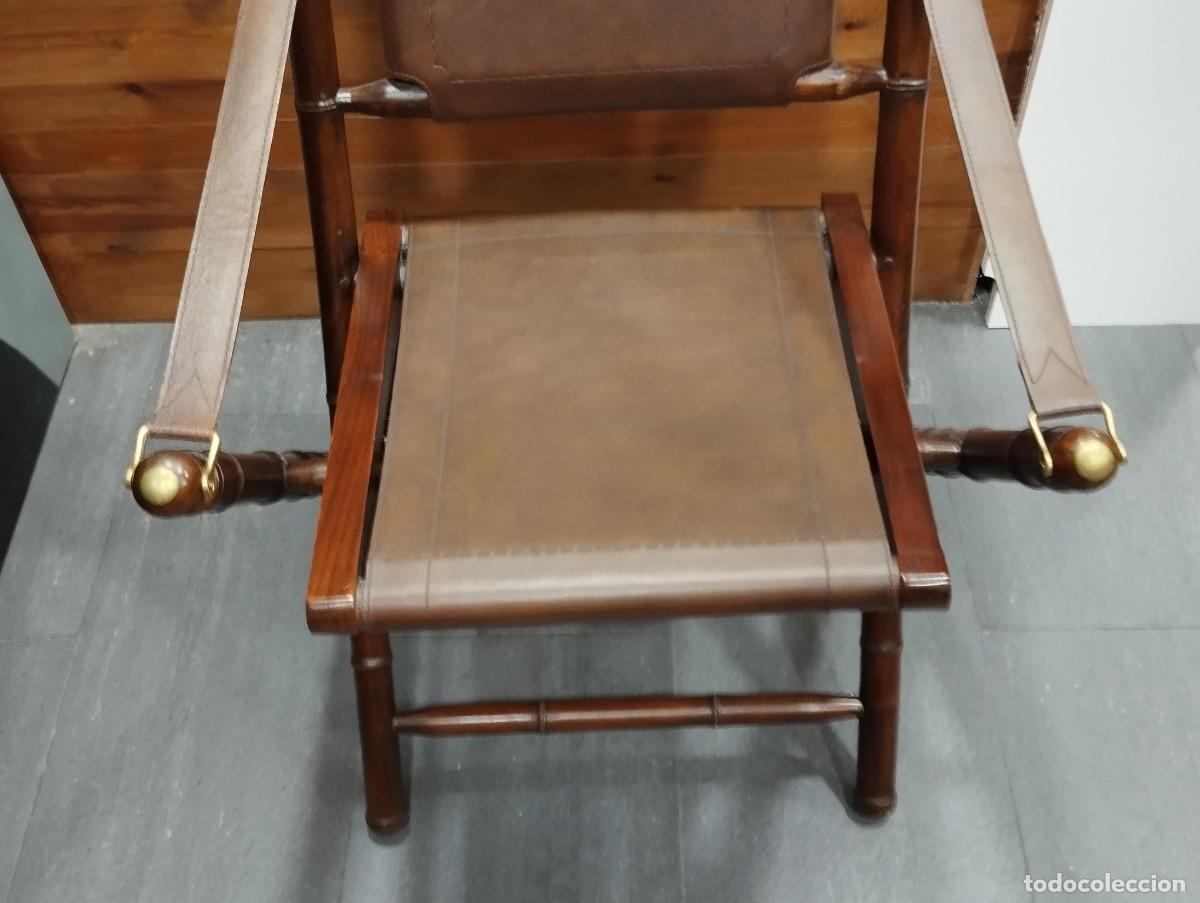 Vintage: SILLA PLEGABLE DE MADERA. - Foto 3