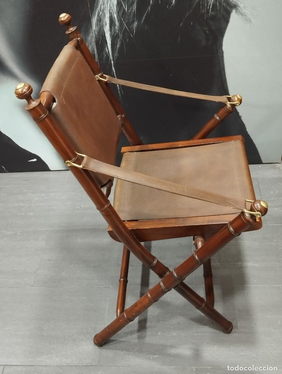 Vintage: SILLA PLEGABLE DE MADERA. - Foto 5