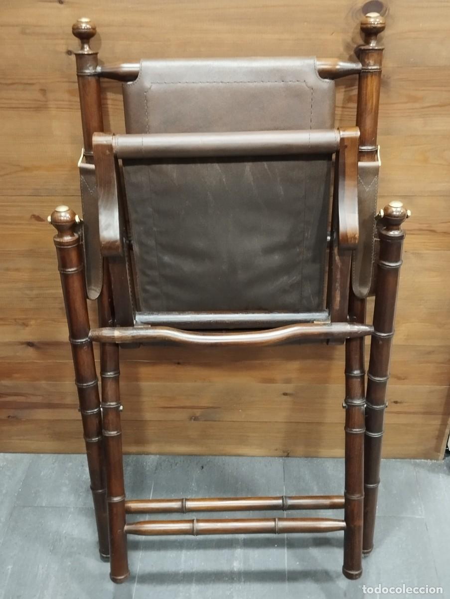 Vintage: SILLA PLEGABLE DE MADERA. - Foto 6