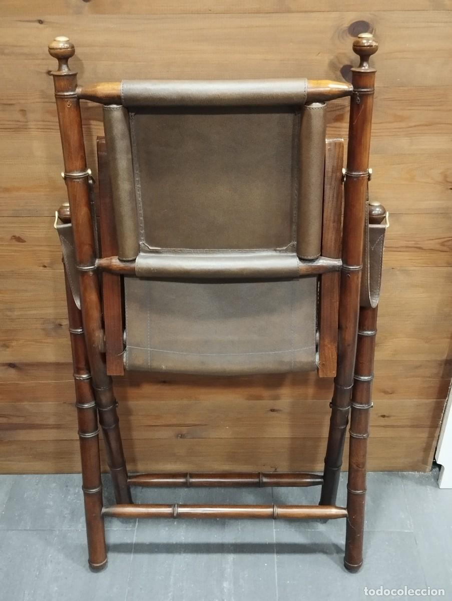 Vintage: SILLA PLEGABLE DE MADERA. - Foto 7