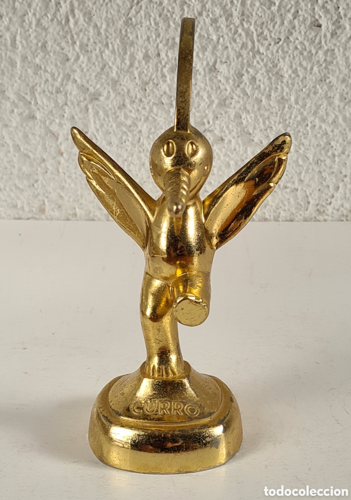 Vintage: Figura dorada de Curro Mascota Sevilla Expo 92 - Duran & Duran - Decoraci&oacute;n Andaluc&iacute;a